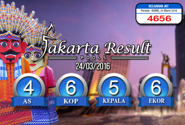 HASIL JAKARTA POOLS – KAMIS 24 MARET 2016