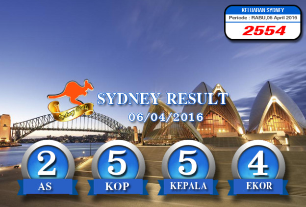 HASIL SYDNEY POOLS – RABU 06 APRIL 2016