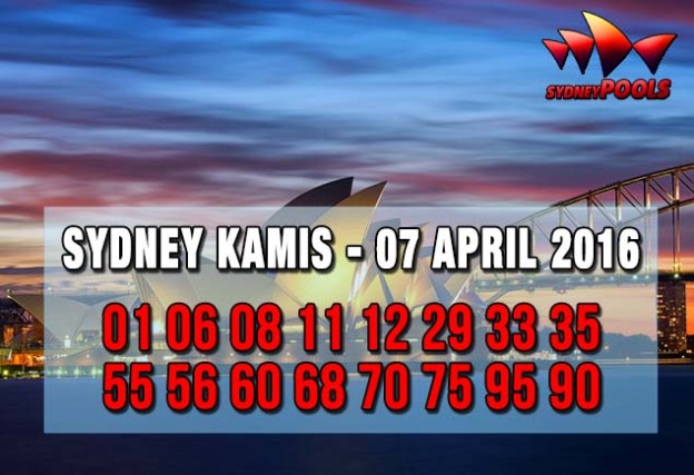 Prediksi Sydney Pools Kamis 07 April 2016