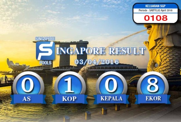 HASIL SINGAPORE POOLS – SABTU 02 APRIL 2016