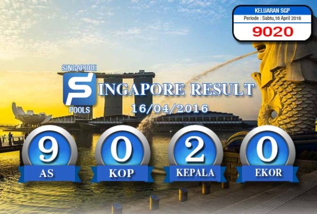 HASIL SINGAPORE POOLS – SABTU 16 APRIL 2016