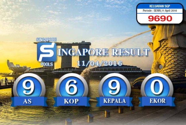 HASIL SINGAPORE POOLS – SENIN 11 APRIL 2016