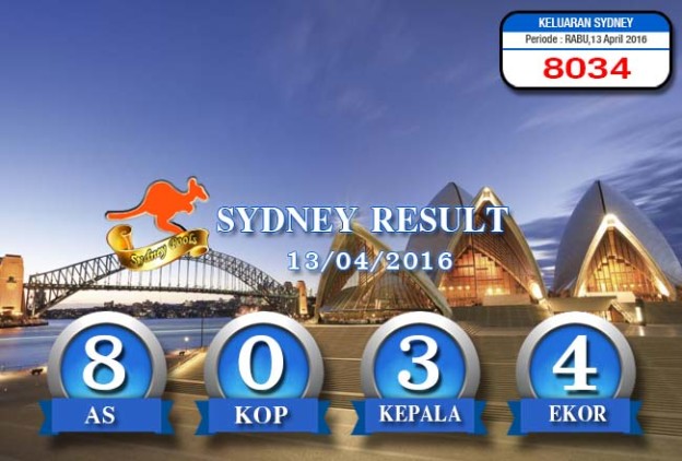 HASIL SYDNEY POOLS – RABU 13 APRIL 2016