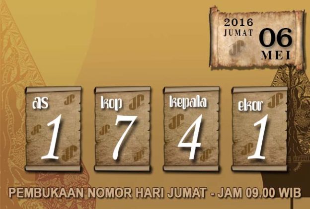 HASIL JOWOPOOLS JUMAT 06 MEI 2016 JAM 09.00 WIB