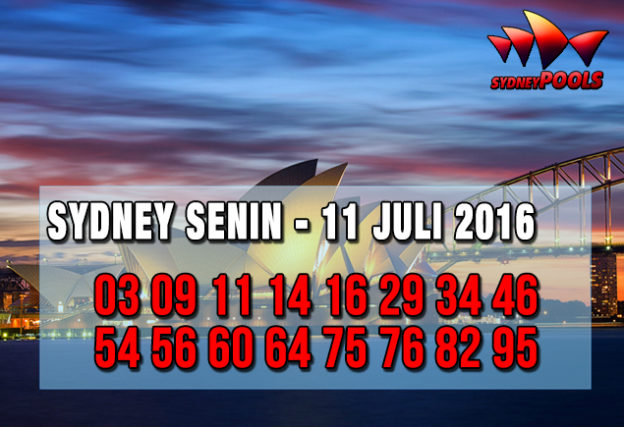 Prediksi Sydney Pools Senin 11 Juli 2016